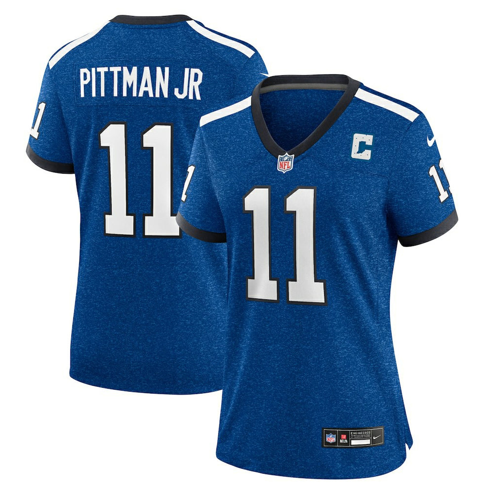 Michael Pittman Jr. Indianapolis Colts Women's Indiana Nights Alternate Game Jersey Royal | Nike for Sale