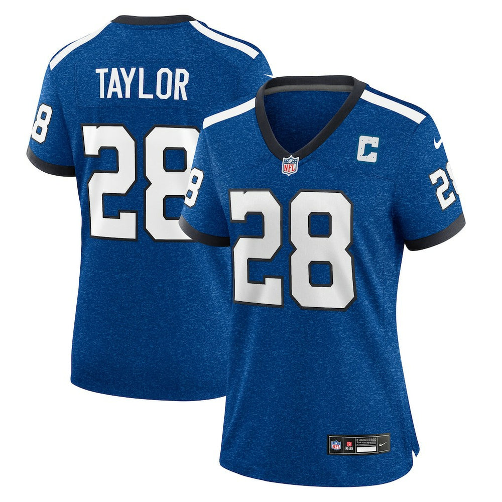 Jonathan Taylor Indianapolis Colts Women's Indiana Nights Alternate Game Jersey Royal | Nike for Sale