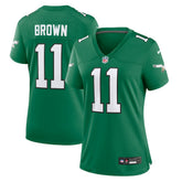 A.J. Brown Philadelphia Eagles Women's Player Jersey Kelly Green | Nike for Sale