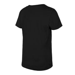 Las Vegas Raiders New Era Girls Youth Reverse Sequin V-Neck T-Shirt Black | NFL