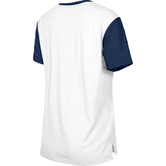 Tennessee Titans New Era Women's Third Down Colorblock T-Shirt White/Navy | NFL
