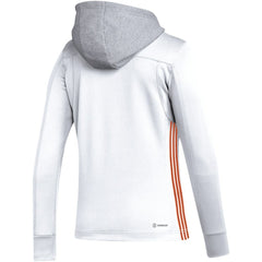 Philadelphia Flyers adidas Women's Refresh Skate Lace AEROREADY Pullover Hoodie - White - NHL