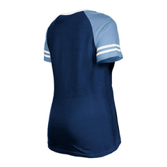 Tennessee Titans New Era Women's Raglan Lace-Up T-Shirt Navy | NFL