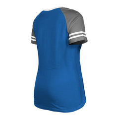 Indianapolis Colts New Era Women's Raglan Lace-Up T-Shirt Royal | NFL