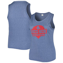 Boston Red Sox Soft as a Grape Women's Plus Size High Neck Tri-Blend Tank Top - MLB