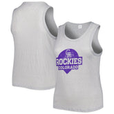 Colorado Rockies Soft as a Grape Women's Plus Size High Neck Tri-Blend Tank Top - MLB