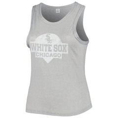 Chicago White Sox Soft as a Grape Women's Plus Size High Neck Tri-Blend Tank Top - MLB