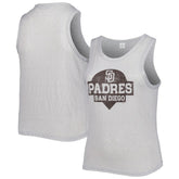 San Diego Padres Soft as a Grape Women's Plus Size High Neck Tri-Blend Tank Top - MLB