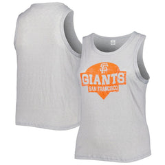San Francisco Giants Soft as a Grape Women's Plus Size High Neck Tri-Blend Tank Top - MLB