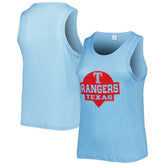 Texas Rangers Soft as a Grape Women's Plus Size High Neck Tri-Blend Tank Top - MLB