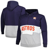 Houston Astros Big & Tall Fleece Half-Zip Hoodie - MLB