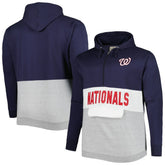 Washington Nationals Big & Tall Fleece Half-Zip Hoodie - MLB