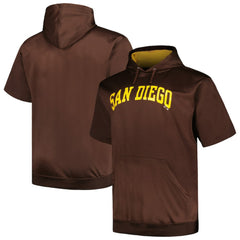 San Diego Padres Profile Big & Tall Contrast Short Sleeve Pullover Hoodie - MLB