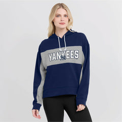New York Yankees Fanatics Women's Filled Stat Sheet Pullover Hoodie - MLB