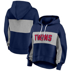Minnesota Twins Fanatics Women's Filled Stat Sheet Pullover Hoodie - MLB
