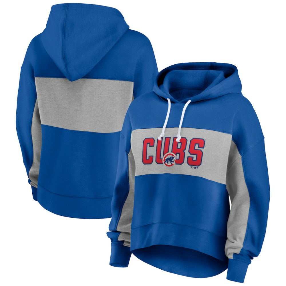 Chicago Cubs Fanatics Women's Filled Stat Sheet Pullover Hoodie - MLB