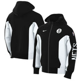 Brooklyn Nets 2023/24 Authentic Showtime Full-Zip Hoodie Black - NBA