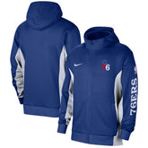 Philadelphia 76ers 2023/24 Authentic Showtime Full-Zip Hoodie Royal - NBA