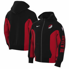 Portland Trail Blazers 2023/24 Authentic Showtime Full-Zip Hoodie Black - NBA