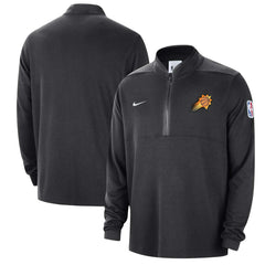 Phoenix Suns Authentic Performance Half-Zip Jacket Black - NBA