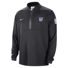 Sacramento Kings Authentic Performance Half-Zip Jacket Black - NBA
