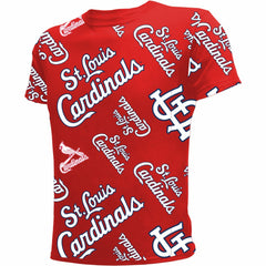 St. Louis Cardinals Stitches Youth Allover Team T-Shirt - MLB