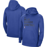 Dallas Mavericks Unisex 2023/24 Performance Spotlight On-Court Practice Pullover Hoodie Royal - NBA