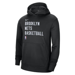 Brooklyn Nets Unisex 2023/24 Performance Spotlight On-Court Practice Pullover Hoodie Black - NBA