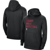 Chicago Bulls Unisex 2023/24 Performance Spotlight On-Court Practice Pullover Hoodie Black - NBA