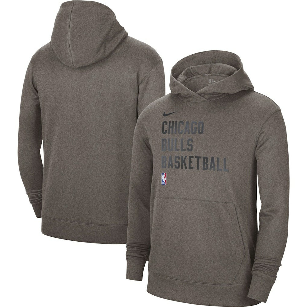 Chicago Bulls Unisex 2023/24 Performance Spotlight On-Court Practice Pullover Hoodie Olive - NBA