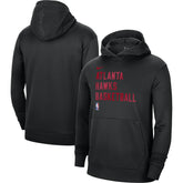 Atlanta Hawks Unisex 2023/24 Performance Spotlight On-Court Practice Pullover Hoodie Black - NBA