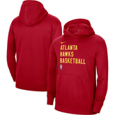 Atlanta Hawks Unisex 2023/24 Performance Spotlight On-Court Practice Pullover Hoodie Red - NBA