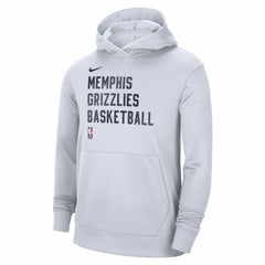 Memphis Grizzlies Unisex 2023/24 Performance Spotlight On-Court Practice Pullover Hoodie White - NBA