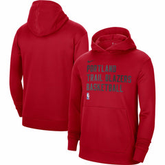 Portland Trail Blazers Unisex 2023/24 Performance Spotlight On-Court Practice Pullover Hoodie Red - NBA