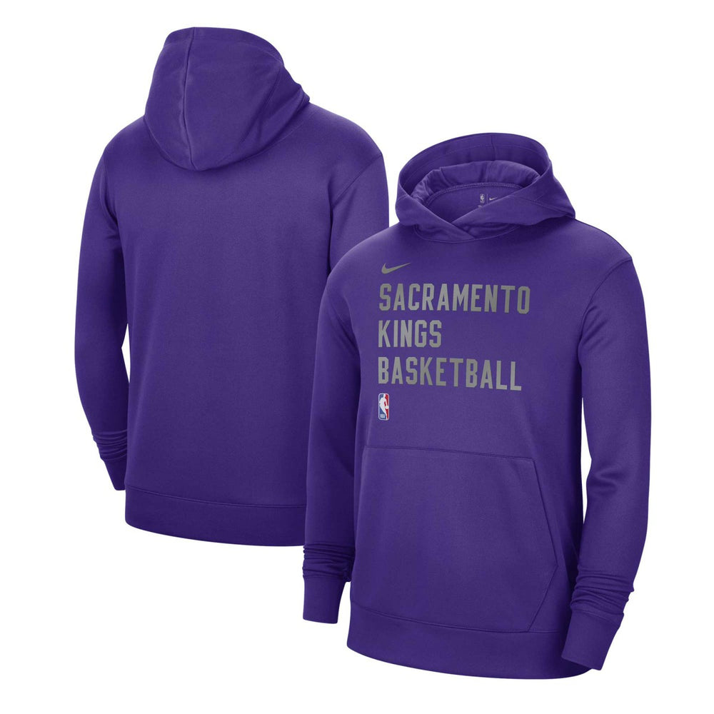Sacramento Kings Unisex 2023/24 Performance Spotlight On-Court Practice Pullover Hoodie Purple - NBA