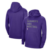 Sacramento Kings Unisex 2023/24 Performance Spotlight On-Court Practice Pullover Hoodie Purple - NBA