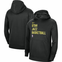 Utah Jazz Unisex 2023/24 Performance Spotlight On-Court Practice Pullover Hoodie Black - NBA
