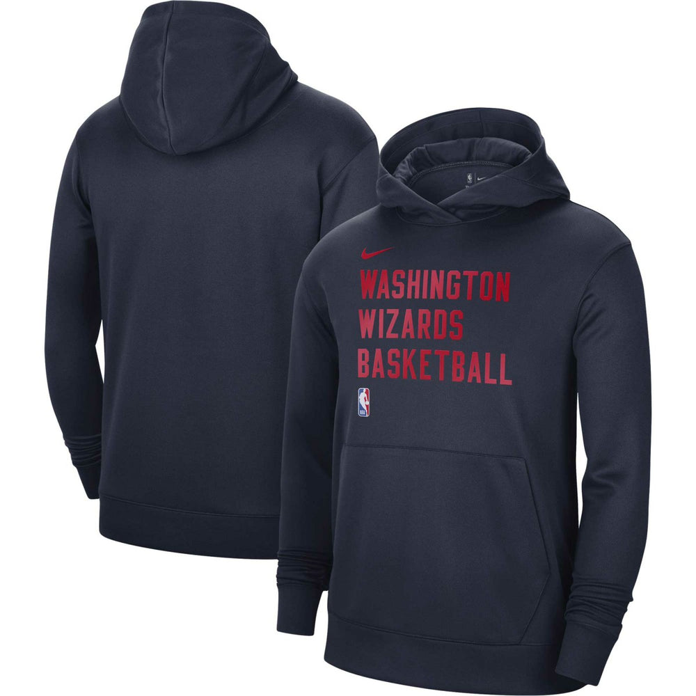 Washington Wizards Unisex 2023/24 Performance Spotlight On-Court Practice Pullover Hoodie Navy - NBA