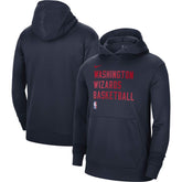 Washington Wizards Unisex 2023/24 Performance Spotlight On-Court Practice Pullover Hoodie Navy - NBA
