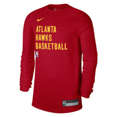 Atlanta Hawks Unisex 2023/24 Legend On-Court Practice Long Sleeve T-Shirt Red - NBA