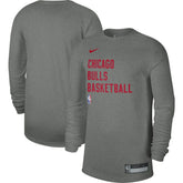 Chicago Bulls Unisex 2023/24 Legend On-Court Practice Long Sleeve T-Shirt Heather Gray - NBA