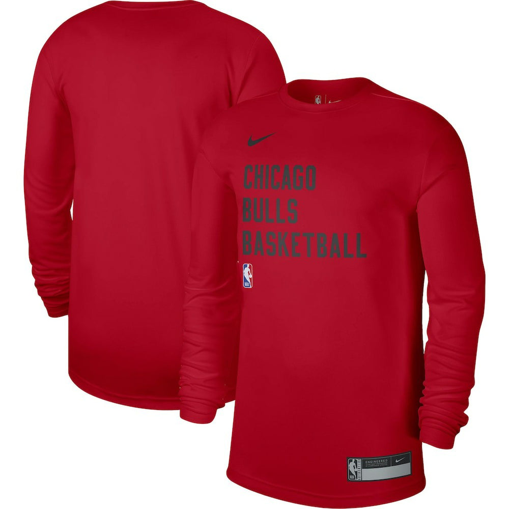 Chicago Bulls Unisex 2023/24 Legend On-Court Practice Long Sleeve T-Shirt Red - NBA