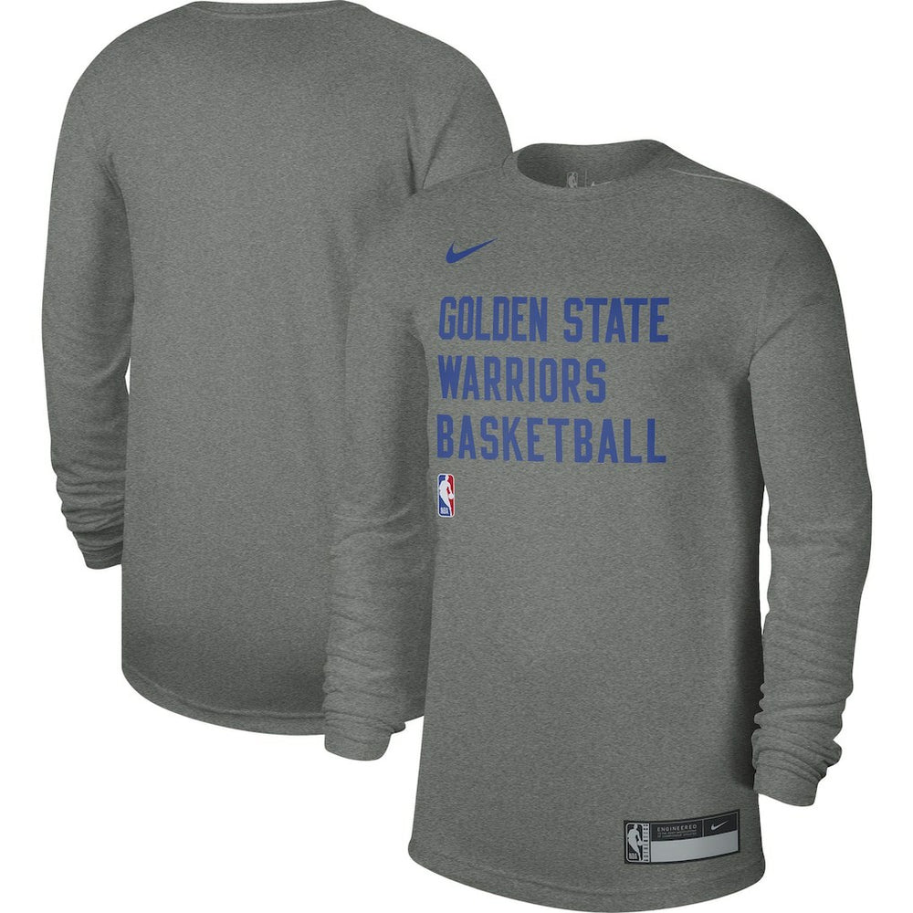 Golden State Warriors Unisex 2023/24 Legend On-Court Practice Long Sleeve T-Shirt Heather Gray - NBA