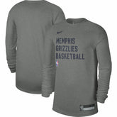Memphis Grizzlies Unisex 2023/24 Legend On-Court Practice Long Sleeve T-Shirt Heather Gray - NBA