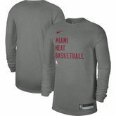 Miami Heat Unisex 2023/24 Legend On-Court Practice Long Sleeve T-Shirt Heather Gray - NBA