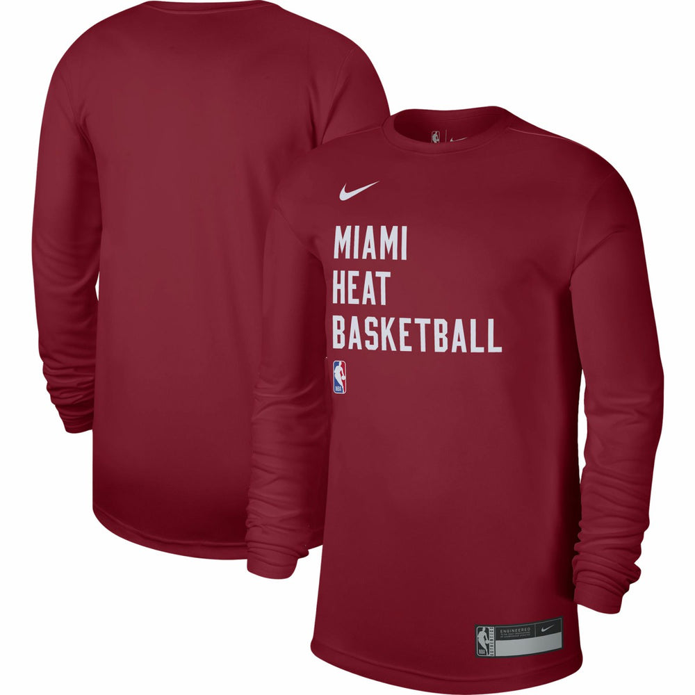 Miami Heat Unisex 2023/24 Legend On-Court Practice Long Sleeve T-Shirt Red - NBA
