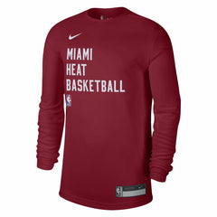 Miami Heat Unisex 2023/24 Legend On-Court Practice Long Sleeve T-Shirt Red - NBA