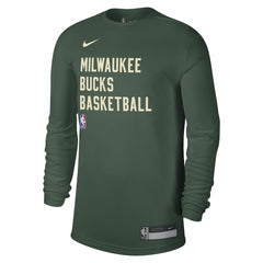 Milwaukee Bucks Unisex 2023/24 Legend On-Court Practice Long Sleeve T-Shirt Hunter Green - NBA