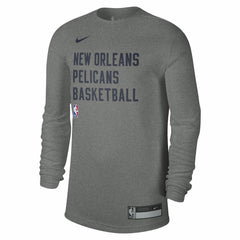 New Orleans Pelicans Unisex 2023/24 Legend On-Court Practice Long Sleeve T-Shirt Heather Gray - NBA