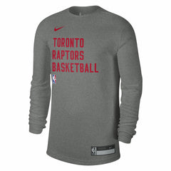 Toronto Raptors Unisex 2023/24 Legend On-Court Practice Long Sleeve T-Shirt Heather Gray - NBA
